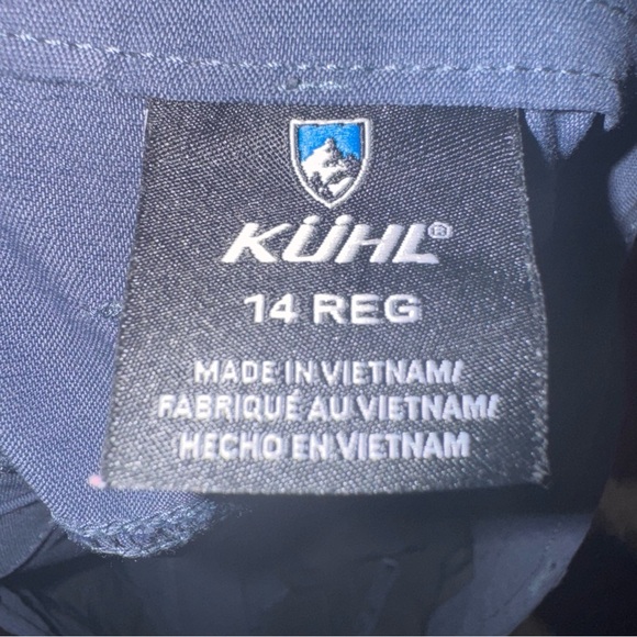 Kuhl Hiking or outdoor pants size 14 blue gray - Picture 9 of 16